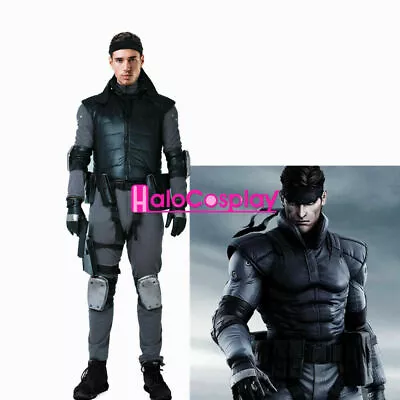 Metal Gear Solid Snake Cosplay Costume With Belts Set Men Halloween Outfit{z} • $95