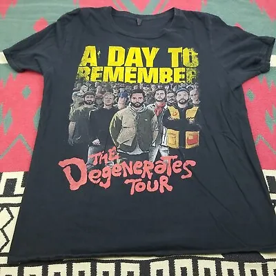 A Day To Remember T-Shirt Unisex Degenerates Tour Short Sleeve ADTR Band • $29.99