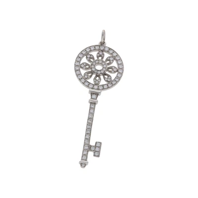 £2034.90 • Buy Pre-Owned Tiffany & Co White Gold Diamond Set Petals Key Pendant  Other For Her