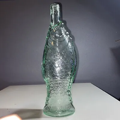 Vintage Glass Fish Shaped Wine Bottle Decanter • $14.54