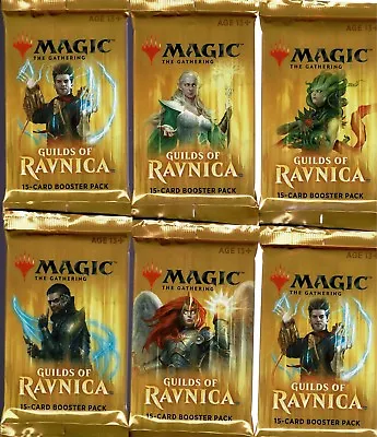Magic The Gathering  Guilds Of Ravnica 4 Booster Packs  Factory Sealed   New • $17.99