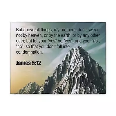  Above All Things James 5:12 Bible Verse Canvas Christian Wall A • $89.99