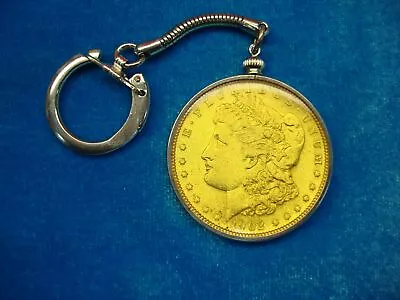 1902 Morgan Dollar Key Chain W/enameling - High Grade Coin - Unused • $59.95
