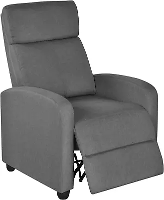 Fabric Recliner Sofa Push Back Recliner Chair Adjustable Modern Single Reclining • $171.99