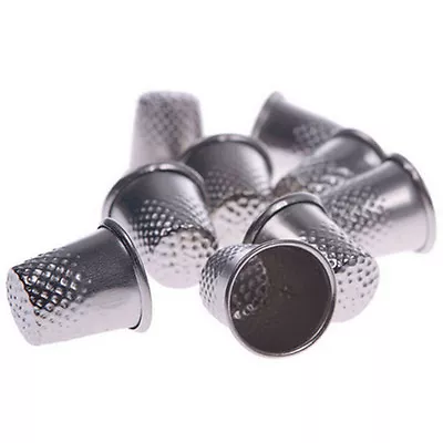 10 Dressmakers Vintage Metal Finger Thimble Protector Sewing Neddle ShielR_U Hu • $1.57