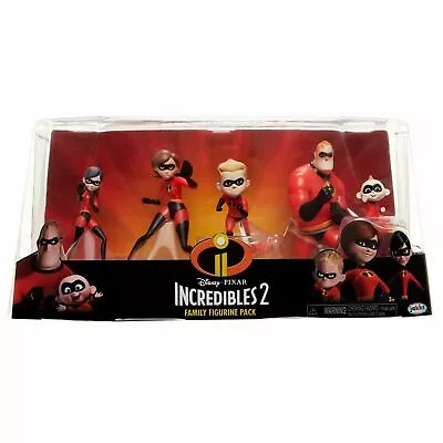 Disney Pixar Incredibles 2 Family Figurine Pack New In Box Fast Free Shipping  • $17.95