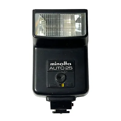 Vintage Film Minolta Auto 25 Flash Shoe Mount (Black Good Condition Lens Only) • $18.99