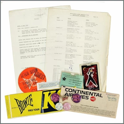 £265 • Buy David Bowie 1983 Serious Moonlight Tour Memorabilia (USA)
