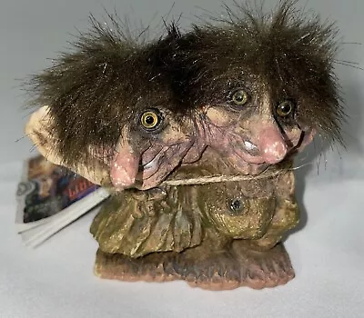 Vtg Norwegian NyForm Troll Couple Waving Hand # 263 Norway Handmade Big Nose • $29.99