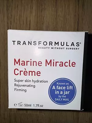 Transformulas Marine Miracle Creme 50ml Brand New & Sealed Vegan Free P&P • £42.95