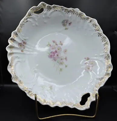 Antique Carl Tielsch (C.T.) Flowered Ornate  Serving Bowl German Origin • $30