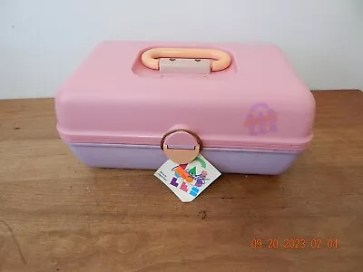 $19.99 • Buy VTG Caboodles Of California PURPLE PINK Vanity Makeup Case 90s  LOT D