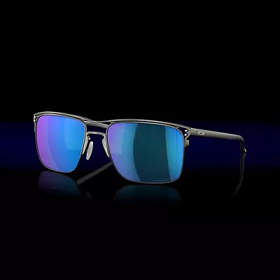 Oakley Holbrook TI OO6048-0457 133MM MatteGunmetal Frame Sapphire Polarised Lens • £235