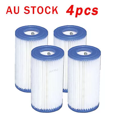 $33.99 • Buy 4 X Intex Type A / Krystal Clear Pool Cartridge Filter Element AU Stock