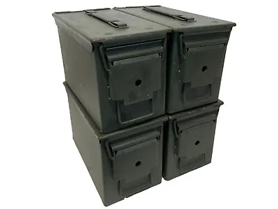 50 Cal 4-pack Military Steel Ammo Can Waterproof Metal Box Storage Faraday Usa • $89