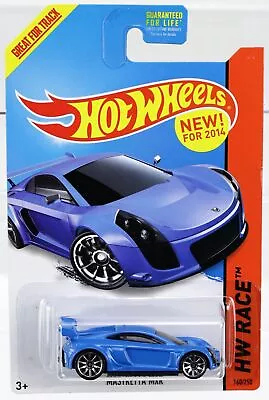 Hot Wheels Mastretta MXR HW Race 2014 Series #BDD05 New NRFP Blue 1:64 • $14.70