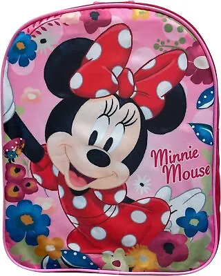 Disney Minnie Mouse Girls Backpack School Bookbag Kids Pink 12  Gift Toy Toddler • $14.99