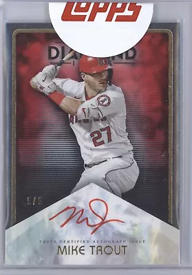 Mike Trout 2023 Topps Diamond Icons #ac-mt Auto 5/5 Red Angels • $0.99