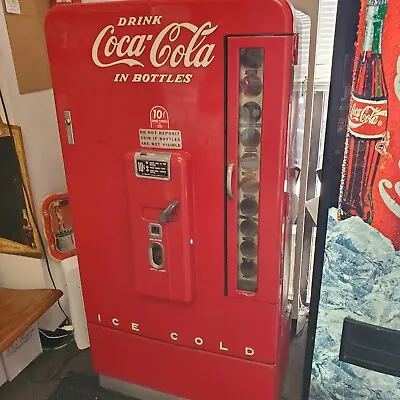 Coca Cola Vending Machine 1954 Original Paint Works Great 10 Cent Machine VENDO • $3850