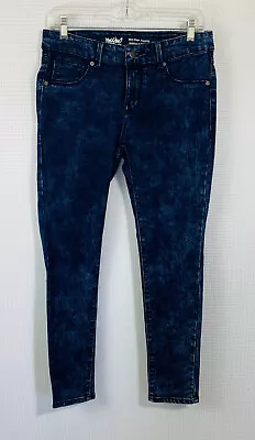 Mossimo Womens Jeans Mid Rise Skinny Dark Wash Blue Denim Pants Sz 8/29 • $18.74