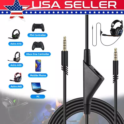 2M Replacement Audio Cable Cord Volume Control For Astro A10 A40 Gaming Headset • $8.69