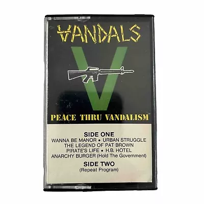 The Vandals Cassette Peace Thru Vandalism Punk Epitaph EPI-VC1 1986 • $30