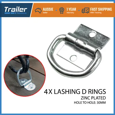 $17.76 • Buy 4 X Lashing D Ring Tie Down Anchor Point Trailer Truck Toolbox Ute Tray