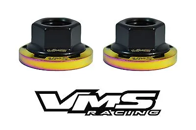 6 Vms Racing Strut Tower Dress Up Neochrome Washers & Black Nuts For Scion • $39.95