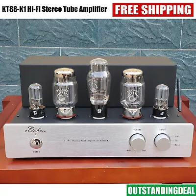 KT88-K1 Hi-Fi Stereo Tube Amplifier Class A 15Wx2 Speaker Amp Bluetooth Tube Amp • $719