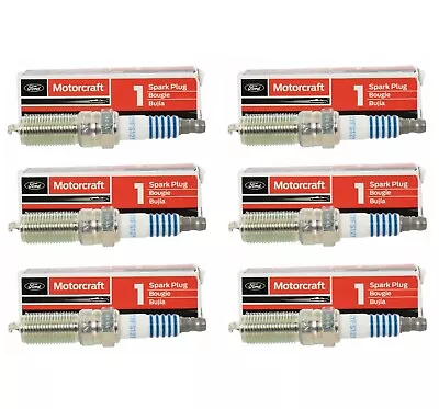 6 MOTORCRAFT Spark Plugs SP412 AGSF24N  OEM FOR FORD Ranger Mustang Explorer V6 • $28.64