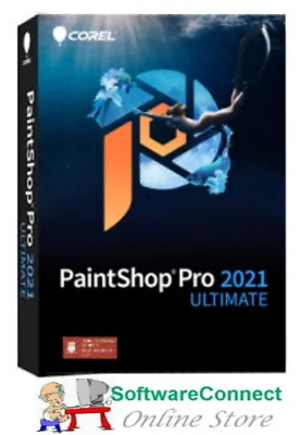 Corel Paintshop Pro 2021 Ultimate Paint Shop Pro Windows 10 8 & 7 New Sealed  • £41.30