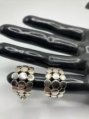 A+++   JOHN HARDY VINTAGE 925 STERLING CLASSIC DOT STYLE EARRINGS. 13.3 Grams. • $18.50