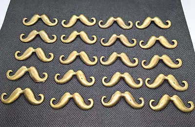 Lot Of 20 Metal Copper Color Mustach Pendant Focal Bead Jewelry Crafts Steampunk • $8.50