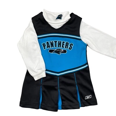 $16.95 • Buy Toddler Girl Carolina Panthers NFL Football Reebok Cheerleading Outfit Size 3T