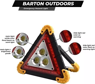 Red Emergency Safety Light – Hazard Warning Light For Vehicles - Heavy Duty • $15.95