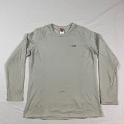 £13.66 • Buy The North Face Womens Thermal T Shirt LARGE GRAY Long Sleeve Outdoors Base Layer