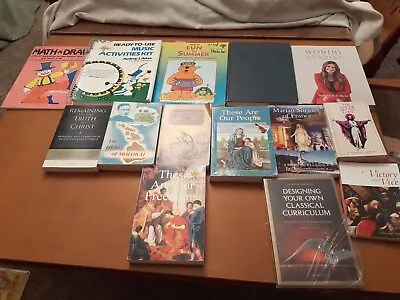 LOT OF 14 Catholic Books And Homeschooling Books. 2 Seton Readers.  Some New! • $21.87