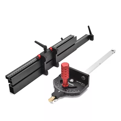 ENJOYWOOD Woodworking Angle Miter Gauge W/ Extended Fence Tool Table Saw Route • $129.89