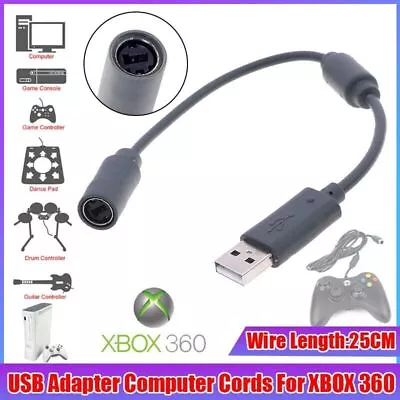 Breakaway To USB Cable For XBox 360 Controller XBox One Racing Wheels Joysticks • $5.99