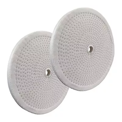 Purui 2pc 8 Inch Polishing Buffing Wheels For Bench Grinder Spiral Sewn With 5/8 • $18.01