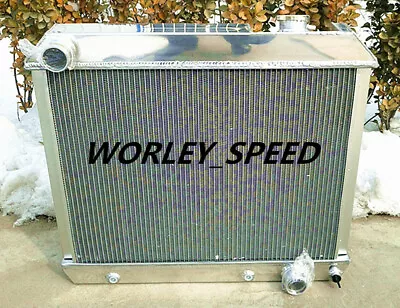 3 Cores Aluminum Radiator For Chevy Pickup Truck C10/C20/C30 K10/K20 1963-1966 • $204