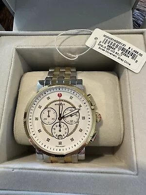 MICHELE Sport Sail MWW01K000121 42mm Gold/Silver Tone Stainless Steel Case With • $650