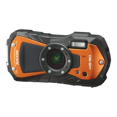 Ricoh WG-80 Digital Camera Orange • $296.95