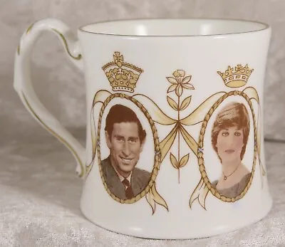 Coalport Prince Charles & Princess Diana Wedding 1981 Cup Mug 3  Tall • £3.50