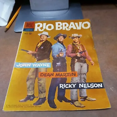 Rio Bravo-Four Color Comics #1013 Dell 1959 John Wayne-Dean Martin-Ricky Nelson • $103.40