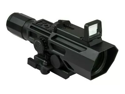 VISM ADO Scope 3-9X42 P4 W/ Flip-Up Red Dot Sight & QR Mount Hunting Scope BLK~ • $193.99