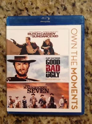 Butch Cassiday & Sundance/The GoodBad/Magnificent (3-Blu-Ray 2012)Authentic US • $14.48