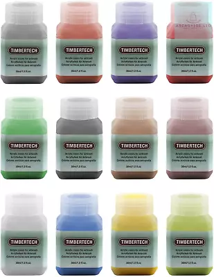 Acrylic Airbrush Paint 16 Colours/30ml Model Paint Ready To Spray For • £16.58