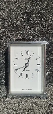 Vintage METAMEC Mantel Carriage Clock Quarts Movement Made In England Working • £5