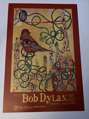 $100 • Buy Bob Dylan Concert Poster From The Denver Fillmore Original